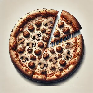 pitzag پیتزا گوشت و قارچ