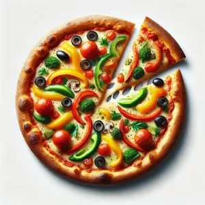 pitzas پیتزا سبزیجات